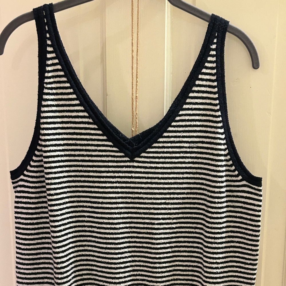 Striped Knit Navy Blue Stripe Nautica Terry Beach Cloth Size XL - Picture 4 of 11